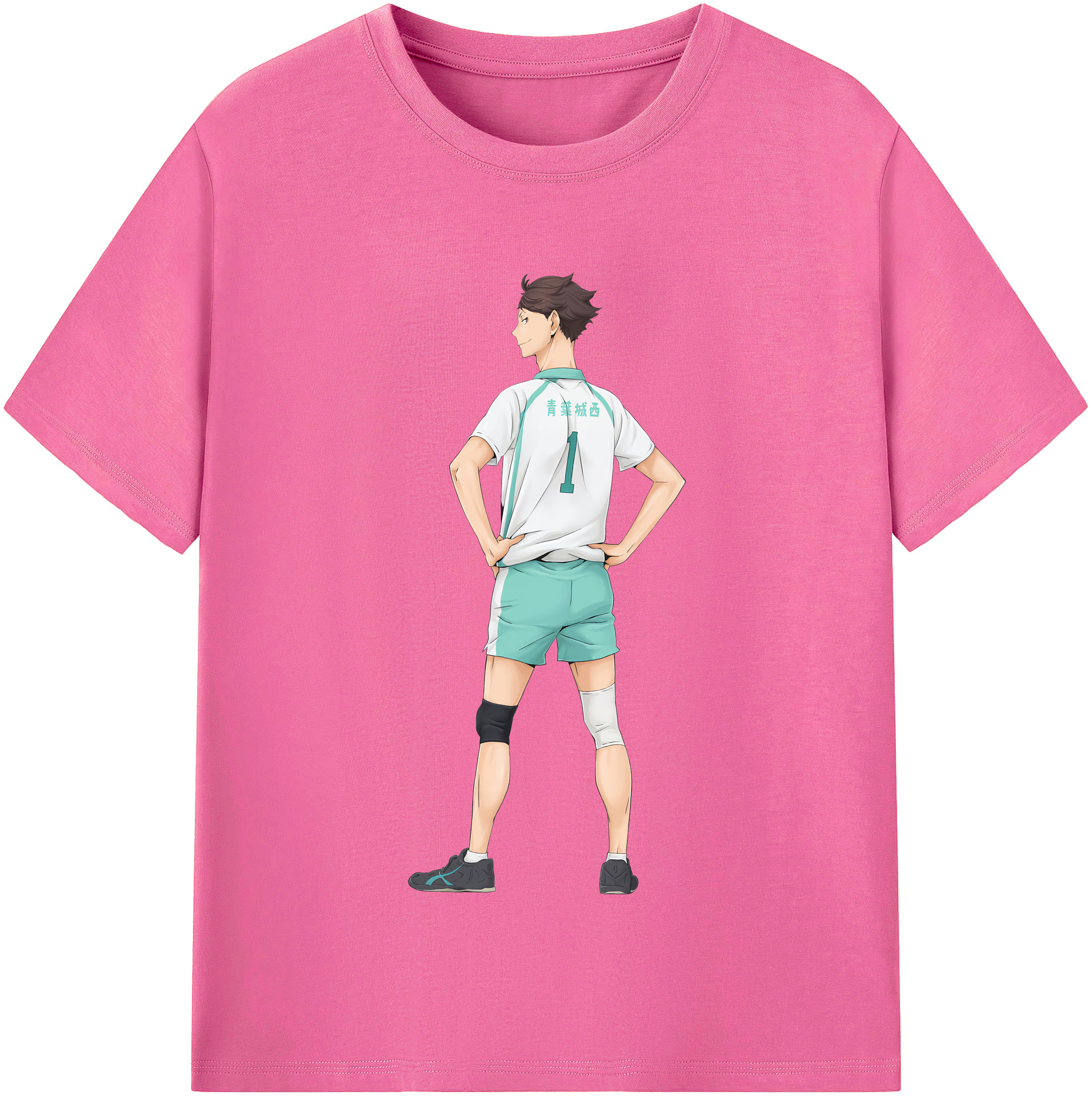 （画像用） ハイキュー!! Haikyu!! レディースカジュアルプリントTシャツ（綿100％）